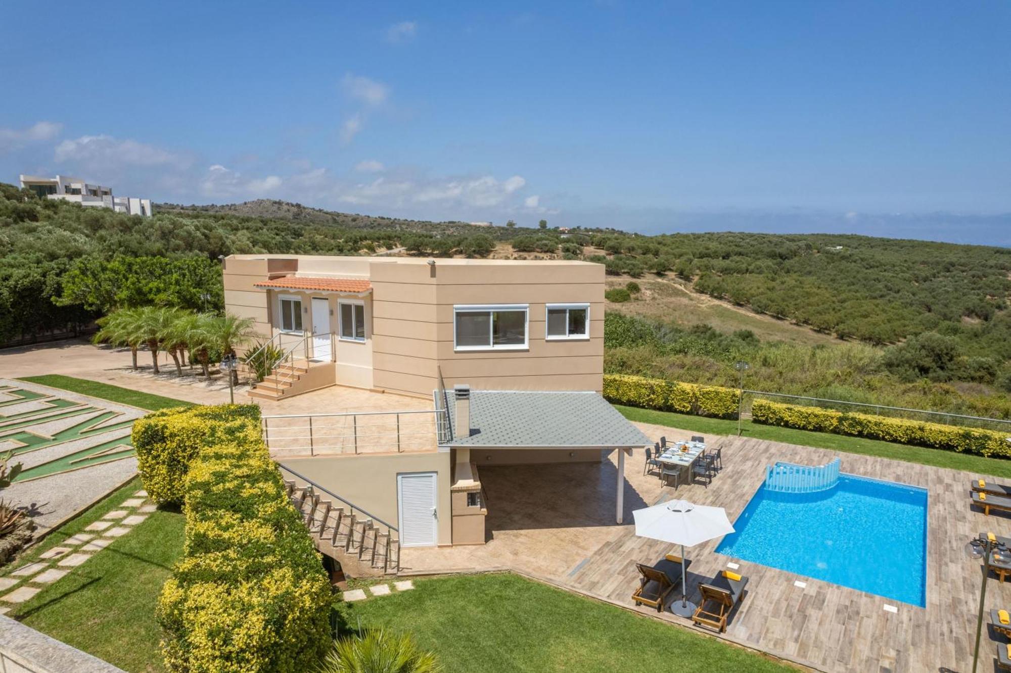 Villa Ariella With Sea View Агия-Марина Экстерьер фото